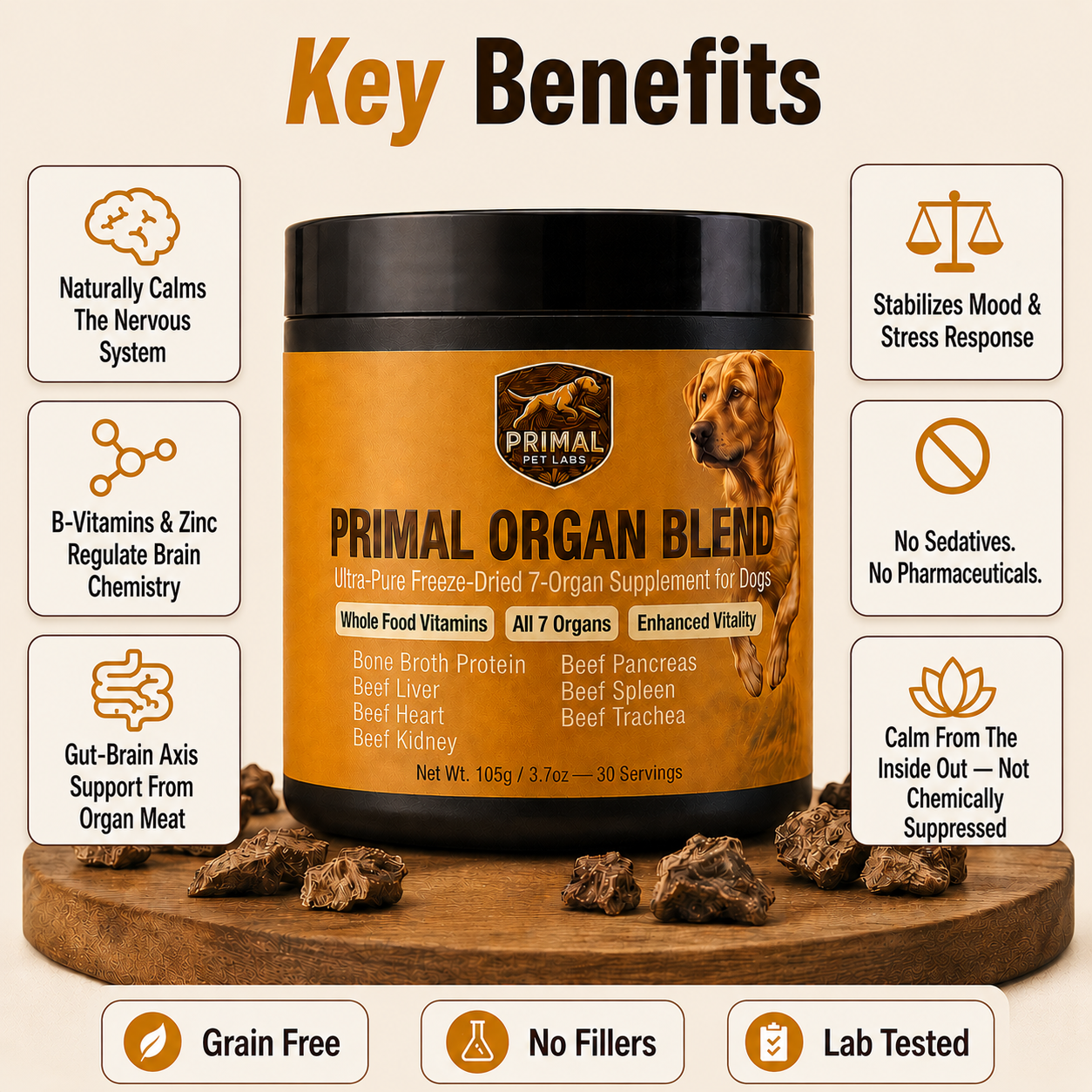 Primal Organ Blend - Anti-Anxiety Support